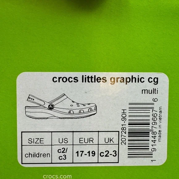 NEW CROCS Come As You Are Tie Dye C2-3 - Picture 4 of 4